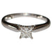 Ring 51 Princess cut solitaire ring 58 Facettes 396