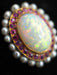 Broche Broche opale rubis perles or jaune 58 Facettes
