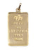 Pendentif PENDENTIF LINGOTIN 5 GRAMMES "LADY FORTUNA" 58 Facettes 070421