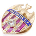 Broche Bouclier FC Valence Or jaune Diamants Rubi Émail 58 Facettes D359904JC