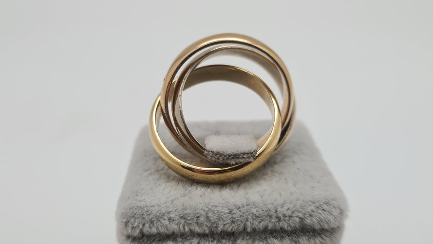 Bague 53 Bague tricolore en Or 58 Facettes