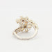 Ring 55 flower ring you and me Opals Diamonds 58 Facettes A 7308