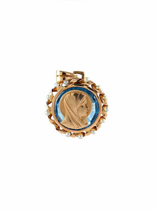 Pendentif Médaille Vierge Marie 58 Facettes