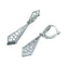 Boucles d'oreilles Boucles d’oreilles Art Déco platine et diamants 58 Facettes