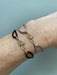 Padparadsha sapphire bracelet (pink/orange) ADORNA bracelet 58 Facettes