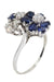 Ring YOU AND ME FLOWERS SAPPHIRE AND DIAMOND RING 58 Facettes 051111