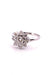 Ring 56 Platinum daisy ring with diamonds 58 Facettes