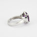 52 Poiray ring - cabochon amethyst ring, white gold 58 Facettes