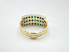 Bague 52 Bague semainier en turquoises 58 Facettes