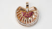 Pendentif Pendentif Or Rubis Diamants 58 Facettes 32418