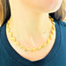 Necklace Fancy mesh necklace Yellow gold 58 Facettes 20400000665