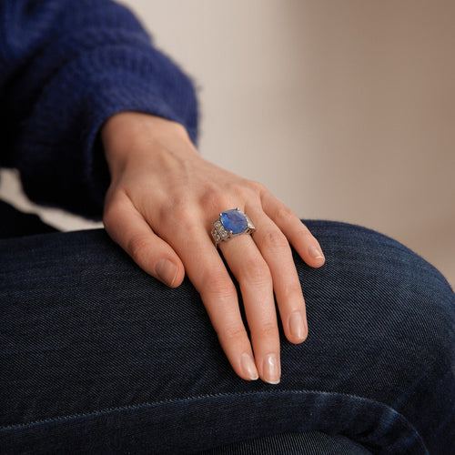 Bague 55 Bague Saphir Ceylan 58 Facettes