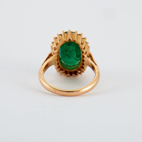 Bague Bague émeraude diamants 58 Facettes