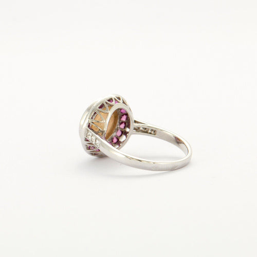 Bague Bague Opale Rubis 58 Facettes