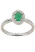 Ring 54 MODERN EMERALD AND DIAMOND RING 58 Facettes 050941