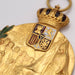 Yellow gold medal pendant with royal arms 58 Facettes E359419A