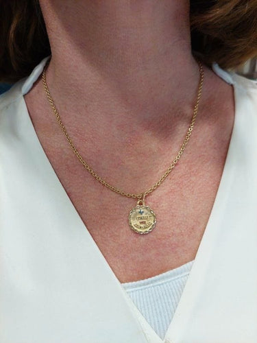 Pendentif Médaille d'amour, rubis 58 Facettes 062921