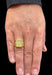 Ring 58 Vintage signet ring in 18-carat solid gold and diamonds 58 Facettes