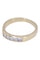 Bague 53 Demi alliance Or jaune Diamants 58 Facettes 080851