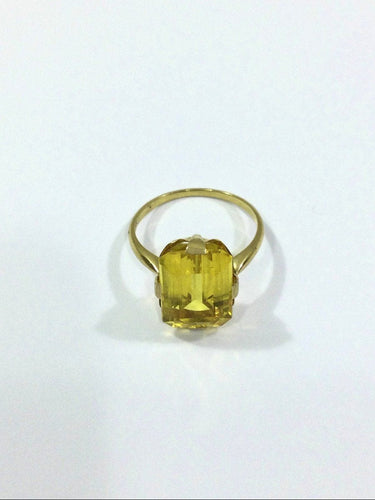Bague 58 Bague Or Et Citrine 58 Facettes