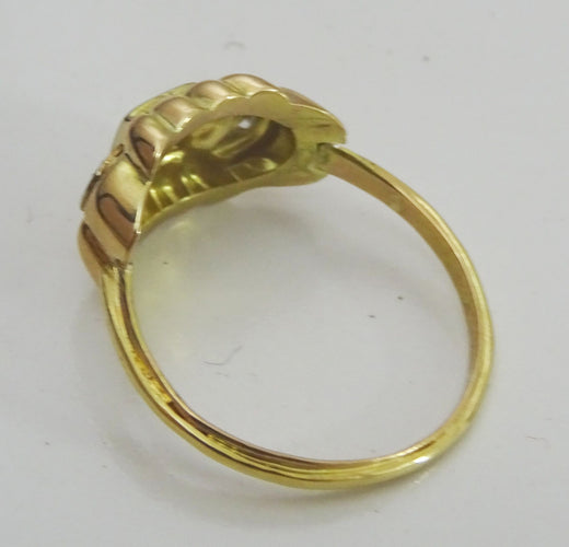 Bague Bague ancienne en or et diamants 58 Facettes