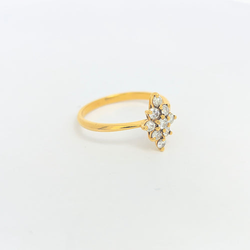 Bague Bague or jaune et diamants 58 Facettes 27308