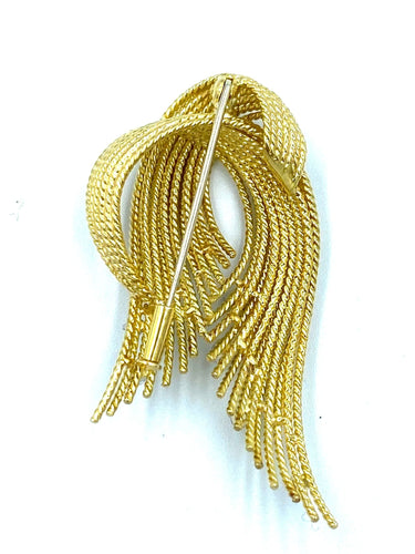 Broche Broche Vintage vers 1960 or jaune et diamants 58 Facettes