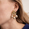 Boucles d'oreilles Clips d'oreilles "Chandelier" en or jaune 58 Facettes