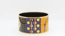 Bracelet Hermès enameled gold metal cuff bracelet 58 Facettes