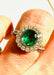 Ring Emerald Ring White Gold and Diamonds 58 Facettes B173B