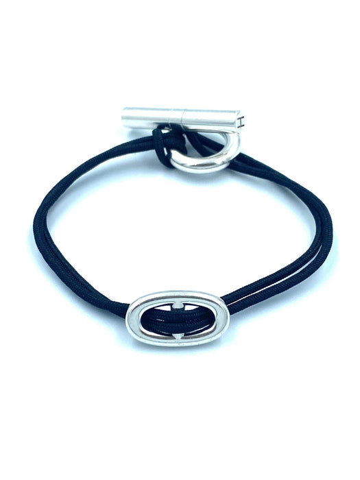 Bracelet HERMÈS. Collection Skipper, bracelet argent 58 Facettes