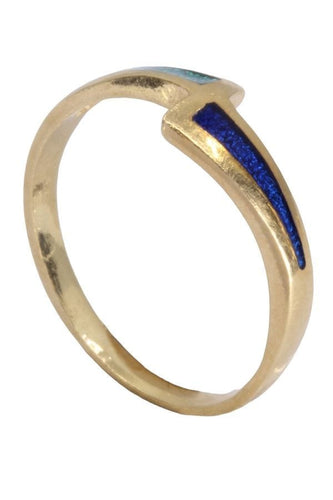 Bague 54 BAGUE MODERNE ÉMAILLÉE 58 Facettes 076011