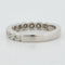 Bague 51 Demi alliance Or blanc Diamants 58 Facettes REF 9011/18