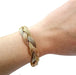 Bracelet Bracelet Vintage Tressé trois ors 58 Facettes 3595