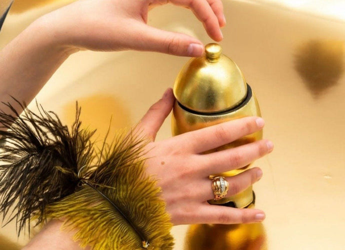 Bague 54 Bague Dôme 5 Diamants Style Art Déco 58 Facettes