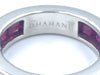 Ring 53 DHAMANI. White gold and ruby ​​wedding ring 58 Facettes