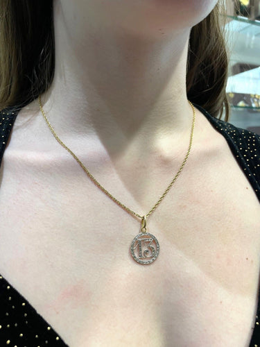 Pendentif PENDENTIF PORTE-BONHEUR ANCIEN 58 Facettes 060291