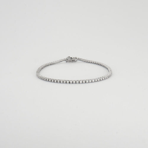 Bracelet Bracelet Rivière de diamants or blanc 58 Facettes