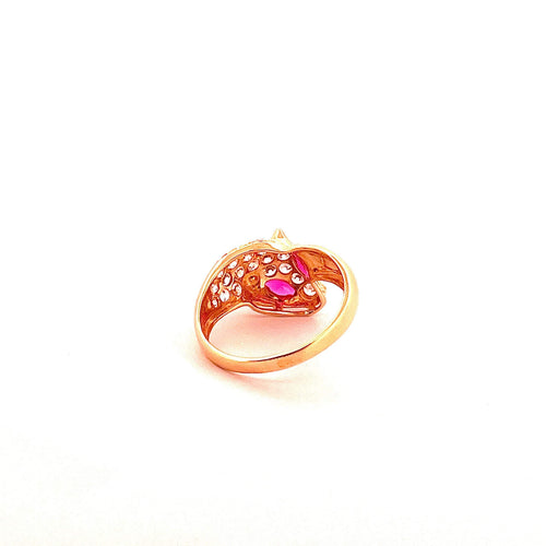 Bague 57 Bague tête de panthère pierres 58 Facettes