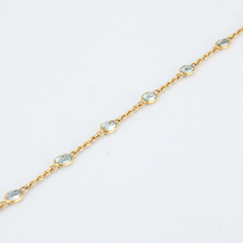 Bracelet Bracelet en Or jaune, Aigues-marines 58 Facettes EL19