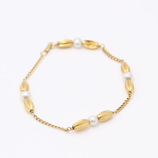 Bracelet Bracelet barbu Or jaune Perles 58 Facettes E359961B
