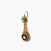 Earrings Yellow gold earrings, pearls, and black enamel 58 Facettes