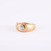 Ring 60 Yellow gold ring, diamond 58 Facettes