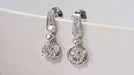Dormeuses earrings in white gold, diamonds 58 Facettes 32108
