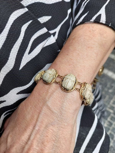 Bracelet BRACELET SCARABÉES STYLE NÉO-ÉGYPTIEN 58 Facettes 016361