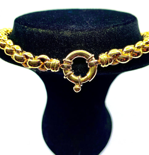 Collier Collier or jaune mailles rondes 58 Facettes AB240