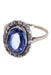 Ring SAPPHIRE AND DIAMOND POMPADOUR RING 58 Facettes 067561