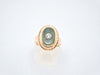 Ring 54.5 Old ring in gold, diamond, jade 58 Facettes