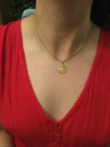 Pendentif Médaille Du Scapulaire En Or 58 Facettes 948944