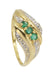Ring 53 MODERN EMERALD RING 58 Facettes 052241
